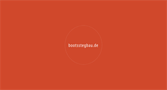 Desktop Screenshot of bootsstegbau.de