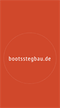 Mobile Screenshot of bootsstegbau.de